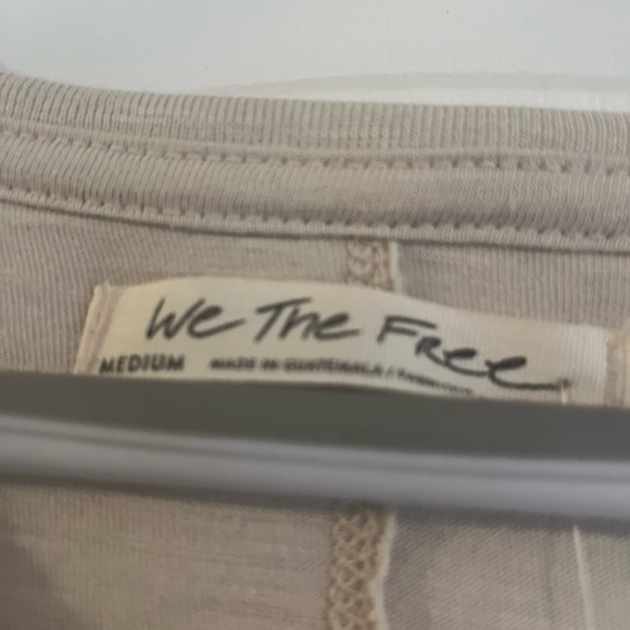 New with tags! Free people x we the free “you rock” tee size medium in “salt” - Picture 5 of 6